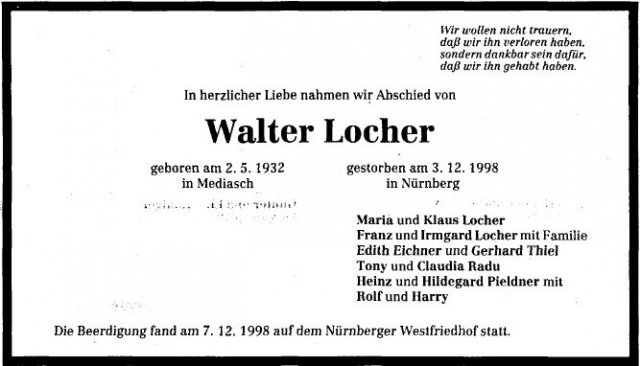 Locher Walter 1932-1998 Todesanzeige